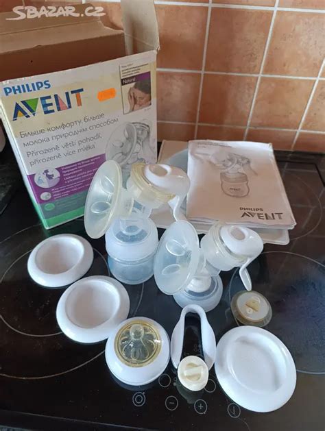 diagram ukazující propojení odsávačky, pohárku a dudlíku Philips Avent