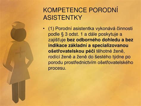 Infografika: role a kompetence porodní asistentky a proces ambulantního porodu