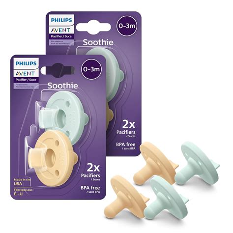 Ilustrace zobrazující anatomicky tvarovaný ortodontický sosák šidítka Philips Avent Ultrasoft Deco