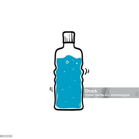 obrázek lahve s vodou a hrnku s bylinkovým čajem