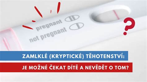 schéma zobrazující možné příznaky zamlklého těhotenství