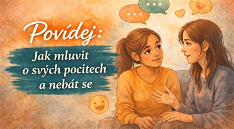 Ilustrace páru komunikujícího o svých pocitech.