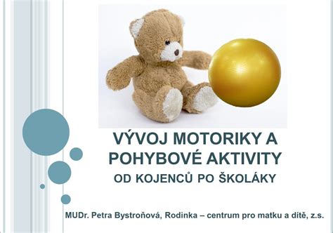 schéma vývoje motoriky kojence