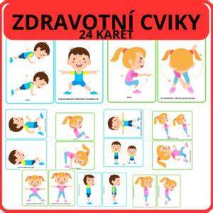 Děti provádějící jednoduché pohybové cviky