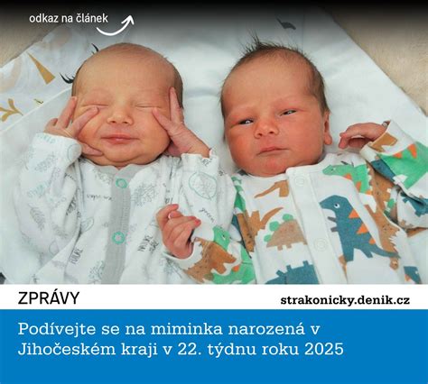 Fotografie dvojčat narozených v Jihlavské porodnici