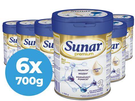 Ukázka dávkovací tabulky Sunar Premium 3 pro přesné množství