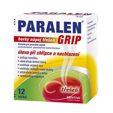 Obrázek: PARALEN GRIP horký nápoj - balení a způsob přípravy