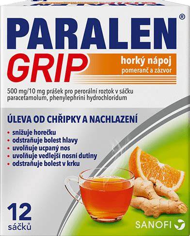Infografika: Dávkování PARALEN GRIP horký nápoj