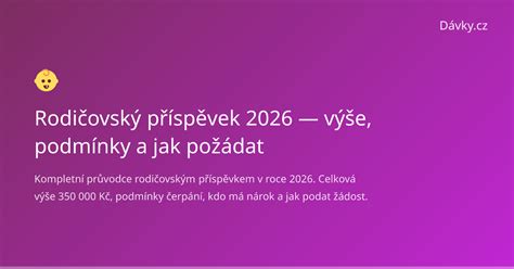Infografika: Jak se počítá rodičovský příspěvek a výše měsíčních částek