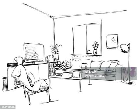 Ilustrace moderního porodního pokoje s relaxačními pomůckami