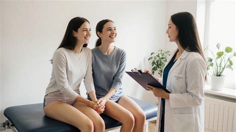 Ilustrace ženy na gynekologické prohlídce
