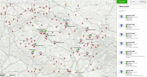 Mapa rozmístění porodnic a perinatologických center v ČR