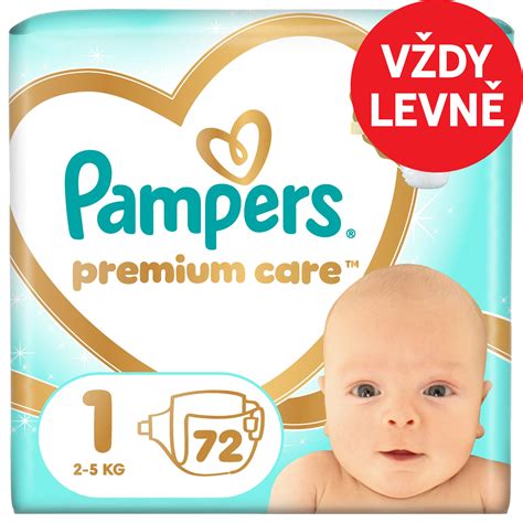 Názorná tabulka velikostí plenek Pampers Premium Care podle váhy dítěte.