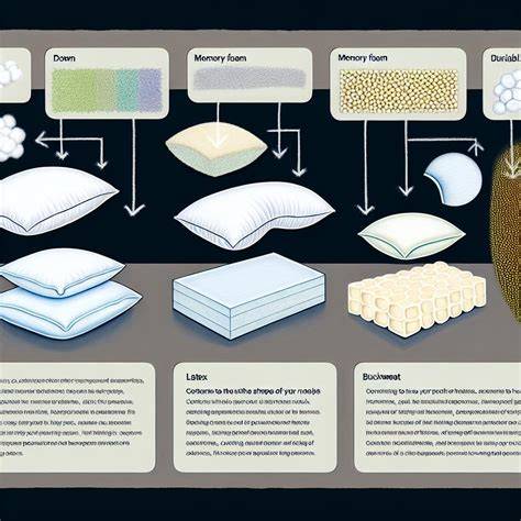 Infografika: typy výplní kojících polštářů, jejich výhody a nevýhody