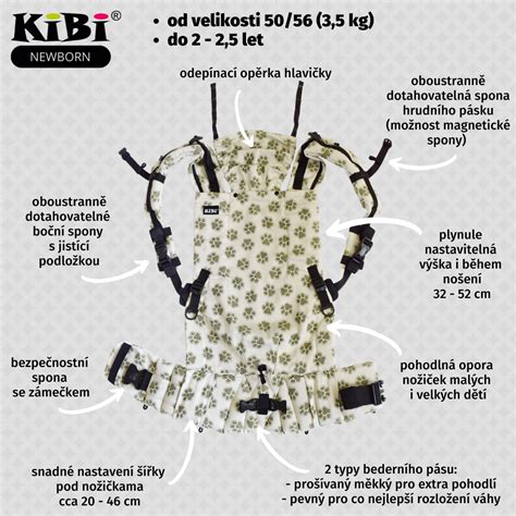 Detail polstrovaného bederního pásu a ramenních popruhů nosítka