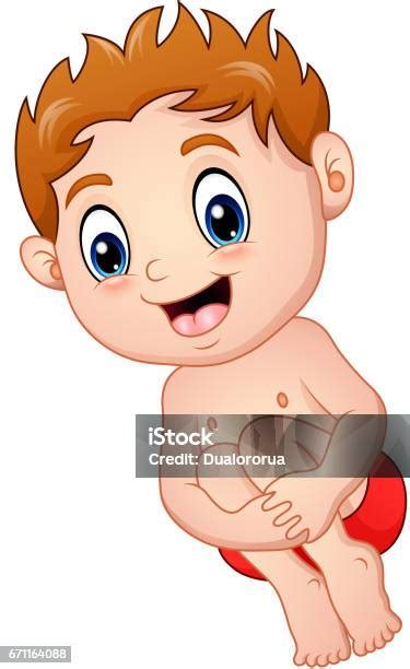 ilustrace miminka v plavkách