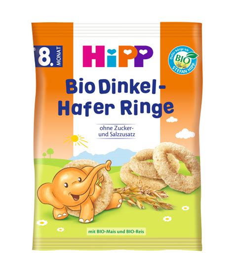 obrázek HiPP špaldovo-ovesných křupek ve tvaru prstýnků