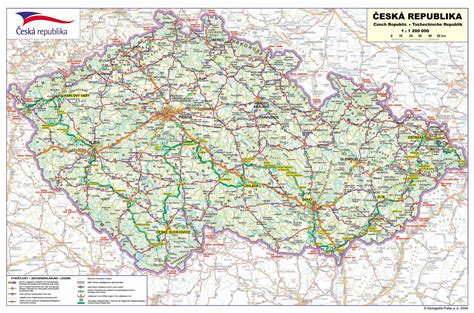 Mapa České republiky s vyznačenými nářečními oblastmi pro slova