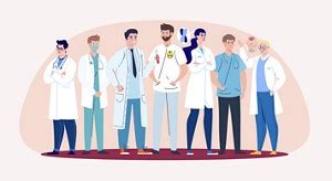 ilustrace znázorňující multidisciplinární tým pečující o těhotnou ženu s drog<bos> závislostí