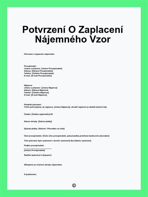 Ilustrace potvrzení o zaplacení školkovného