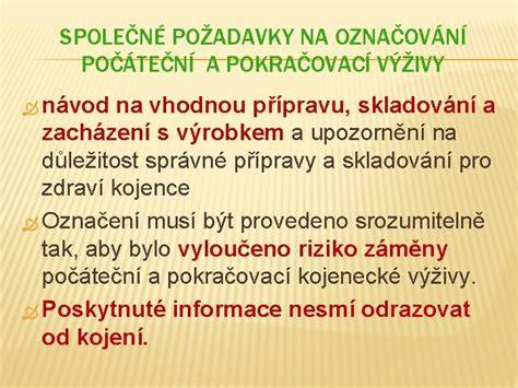 Infografika: Schéma složení počáteční a pokračovací kojenecké výživy