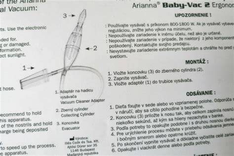Infografika: Jak funguje Arianna Baby Vac 2 Ergonomic - princip odsávání a bezpečnostní dohody