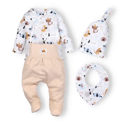 Ukázka kojenecké soupravičky New Baby s motivem zvířátek
