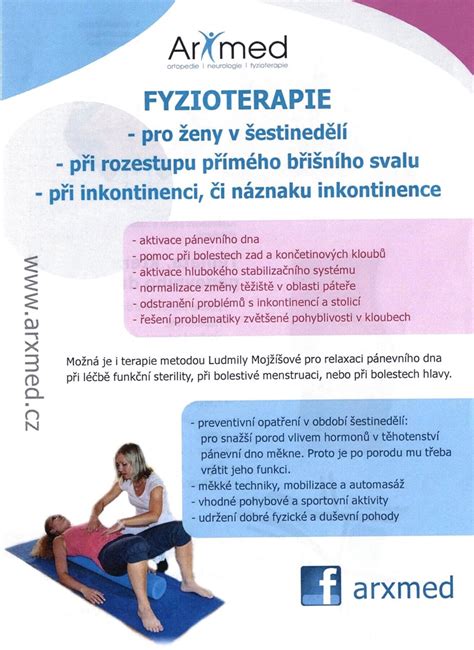 Infografika: Hlavní principy fyzioterapie při těhotenství a šestinedělí