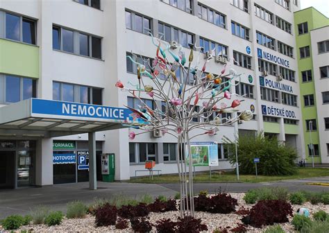 Pohled na budovu dětského oddělení Kroměřížské nemocnice