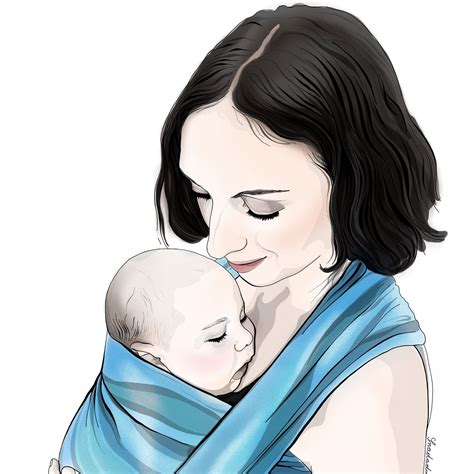 Ilustrace ukazující proces kojení a strukturu prsu.