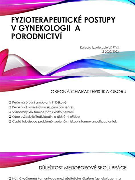 Infografika: Ošetřovatelský proces v gynekologii a porodnictví
