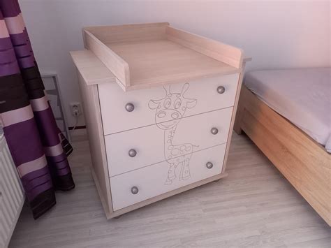 Dětská komoda s přebalovacím pultem v kolekci Safari