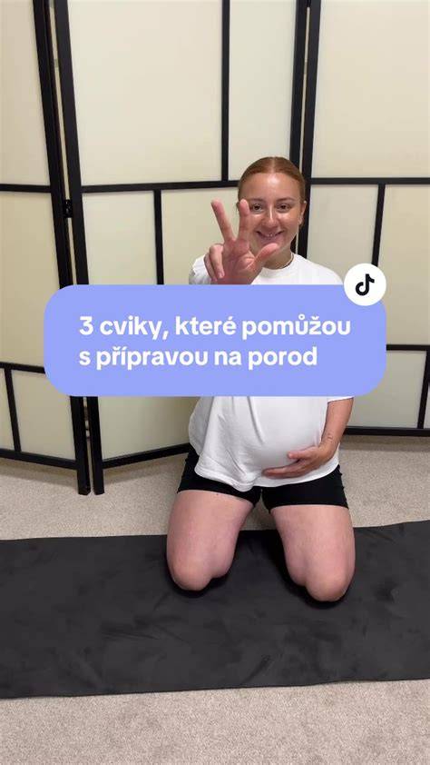 Ilustrace cvičení pro přípravu na porod