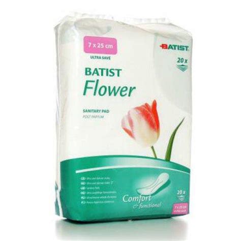 Porodnické vložky Batist Flower - pohodlný tvar a savost