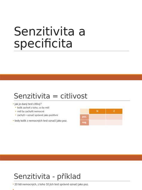 Graf: Senzitivita a specificita jednotlivých typů screeningu