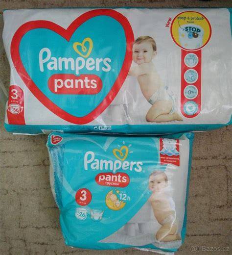 Vizualizace Pampers Pants vs. klasické plenky