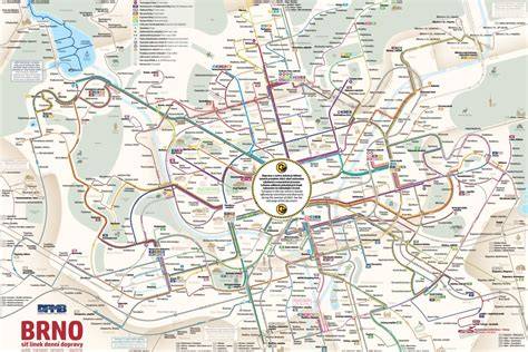 Mapa: Doručovací a prodejní síť v ČR, s důrazem na Brno