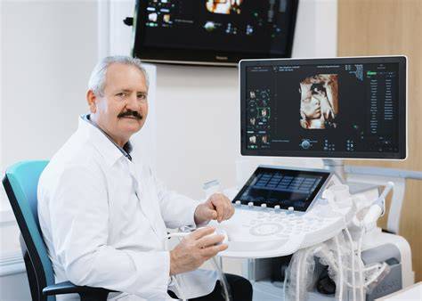 Infografika: Průřez prenatálním screenem, scan I. trimestru, II. trimestru a III. trimestru s hlavními testy
