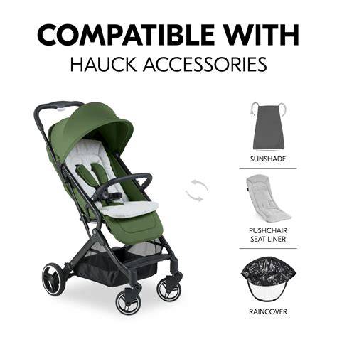 Obrázek znázorňující různé modely Hauck: Travel N Care, Rapid 4, Runner