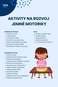 Infografika: Přehled vývojových milníků hrubé a jemné motoriky v 0-12 měsících