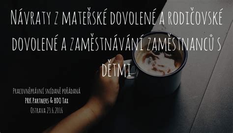 Schéma ochrany pracovního poměru během mateřské a rodičovské dovolené