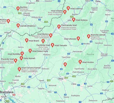 Mapa polohy porodnice a okolí