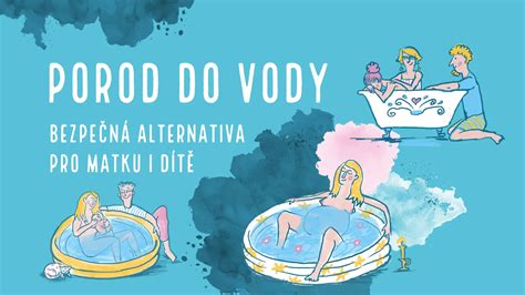 infografika: porody do vody - postup a rizika