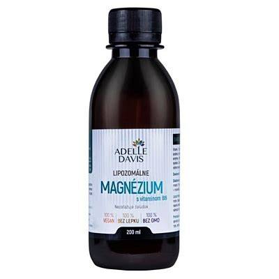 Adelle Davis Liposomální hořčík s vitamínem B6, 200 ml