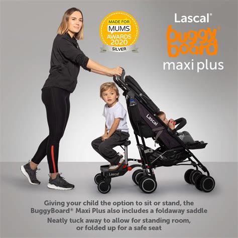 Infografika: Jak funguje Lascal Buggy Board Maxi a kde se připevňuje