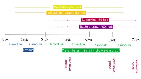 Grafika: Struktura výcviku a počet setkání