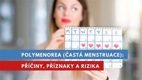 Infografika: Normalni cyklus, polymenorea, oligomenorea a hypomenorea