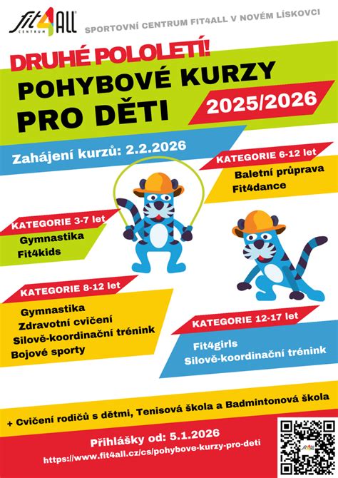 Ukázka dětských pohybových kurzů