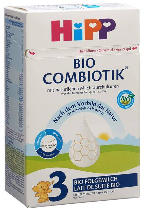 Infografika: Složení HiPP 2 BIO Combiotik a jejich role pro zdravý vývoj dítěte