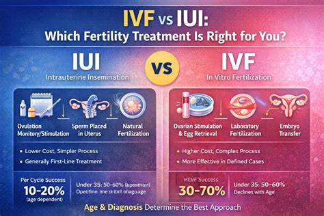 Tabulka: Rozdíl mezi IVF a IUI v pojistných podmínkách